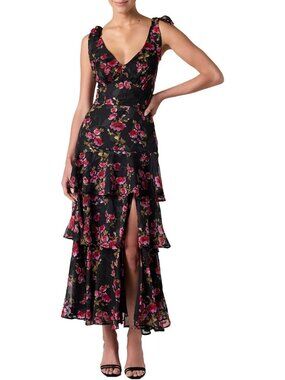 Elegant Tiered Printed Maxi Dress for Women - Perfect Wedding Guest Attire